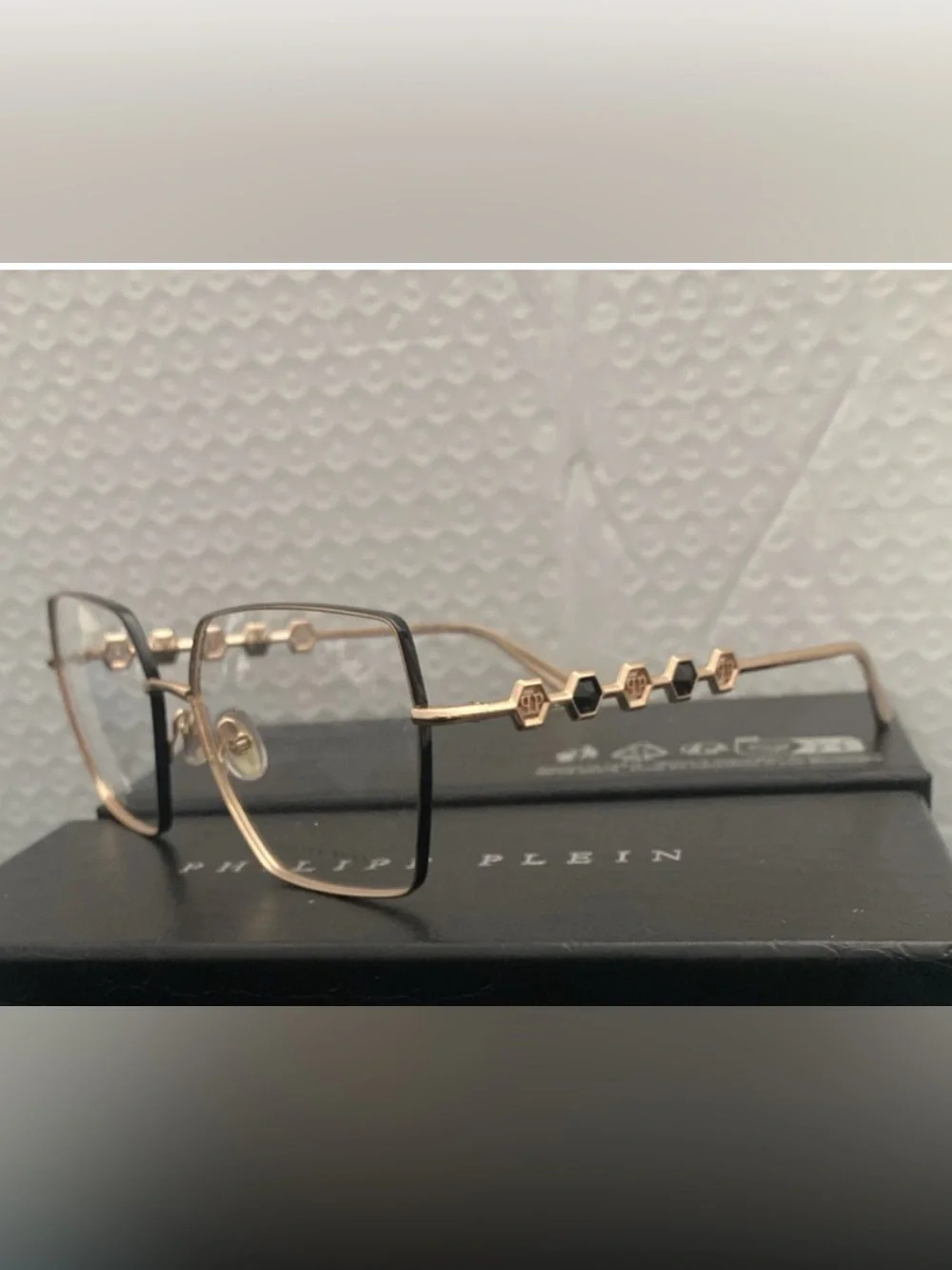 Philipp Plein “Plein Delight” VPP071S 02AM Premium Titanium Luxury Eyeglasses